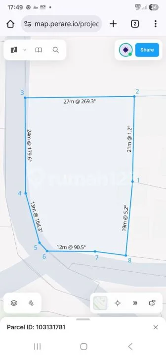 Commercial land sale 1000m² - Kelusa Ubud Bali - Image 2 of 4