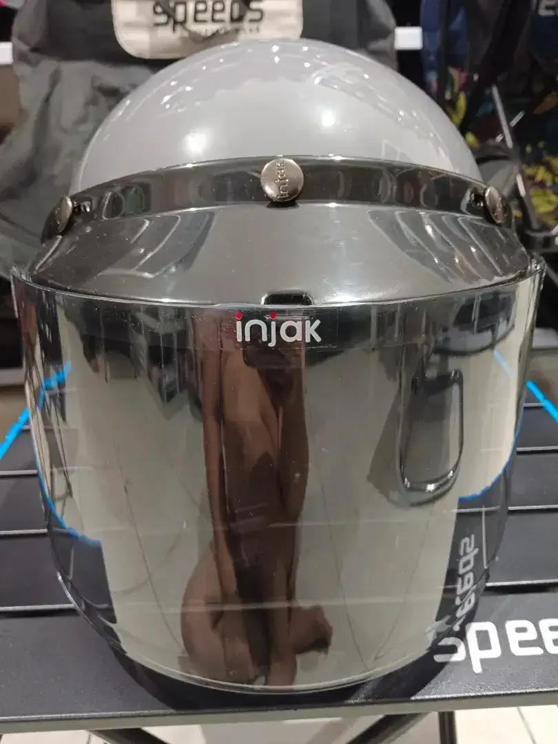 Helm Bogo Retro Italy Dewasa List Chrome SNI,Busa tebal bisa dilepas - Image 2 of 5