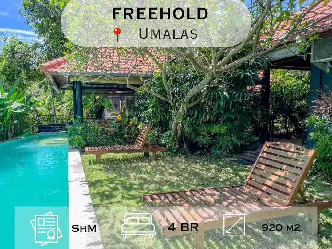 Selling Land Value Only – Bonus 4-Bedrooms Villa In Umalas - Image 1 of 10