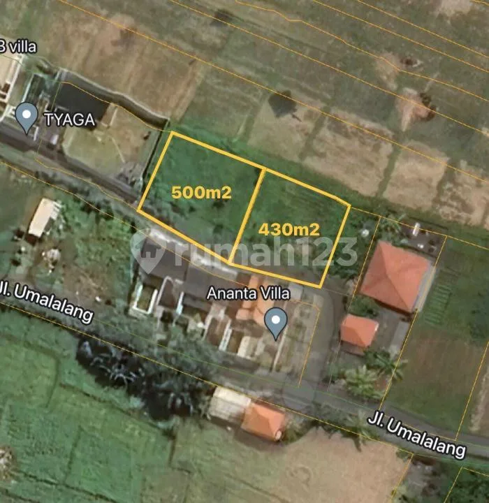 Tanah Luas Strategis Siap Bangun Dekat Pantai di Cemagi - Image 2 of 4
