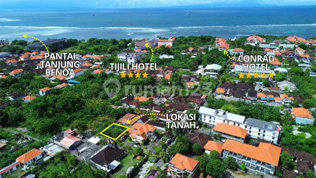 Dijual Tanah di Jalan Pratama Tanjung Benoa, Nusa Dua - Image 1 of 4