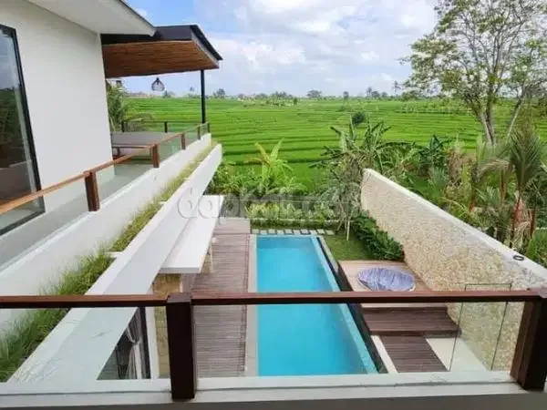 For sale luxury villa in Tumbak Bayuh Pererenan with rice field view - Image 6 of 10