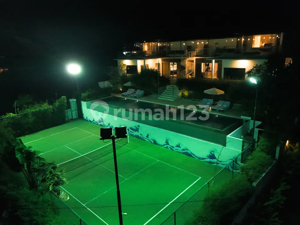 Villa 6BR Luxury Modern dengan Lapangan Tennis dan Unblock Ocean View di Ungasan, Bali. - Image 3 of 4