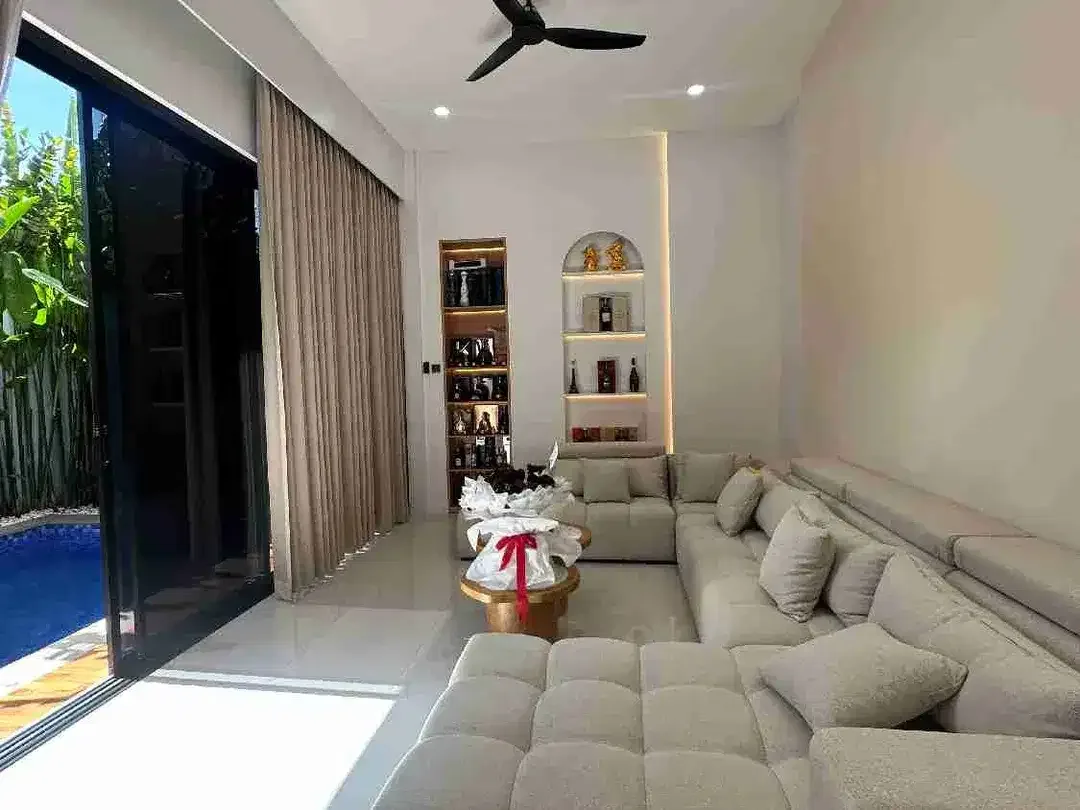 DIJUAL VILLA MODERN TROPIS 3 BR JIMBARAN BAWAH VIEW GWK DG SMART LOCk DOOR - Image 3 of 10