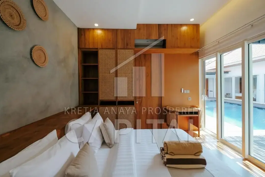 VILLA CANTIK DI BALI AREA KEROBOKAN CANGGU LOKASI SANGAT STRATEGIS - Image 7 of 10
