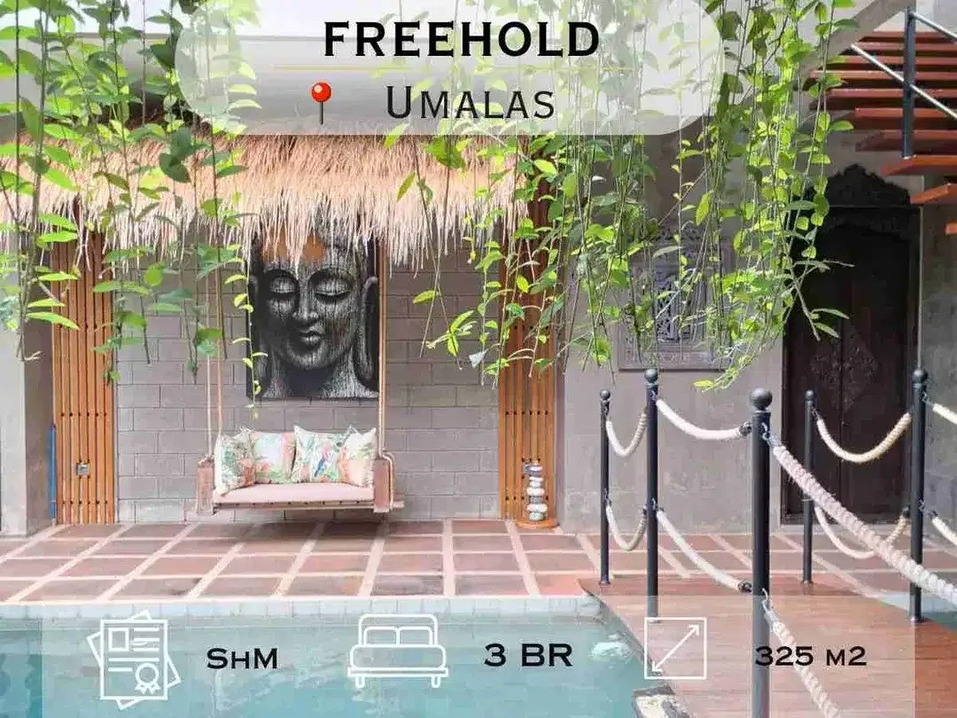 Villa Mewah Siap Huni di Umalas, 3 Bedroom Freehold - Image 1 of 10