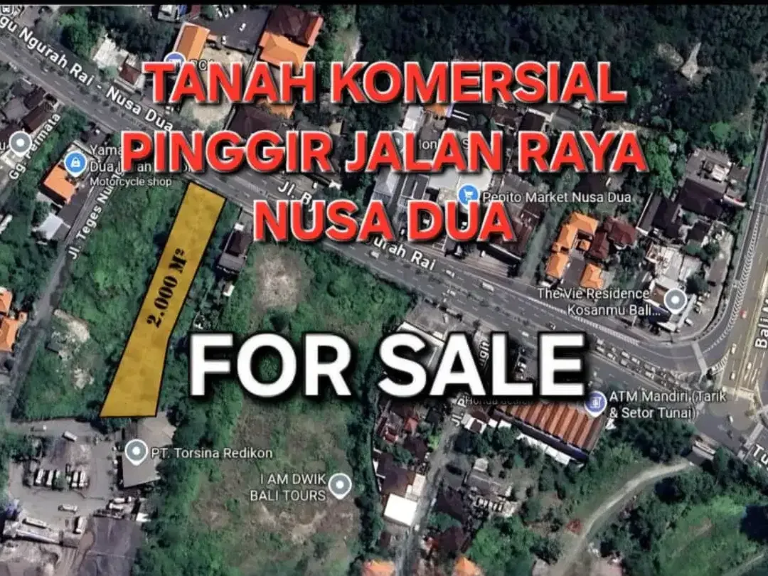 DIJUAL TANAH 20 ARE - BYPASS NUSA DUA - Image 1 of 7