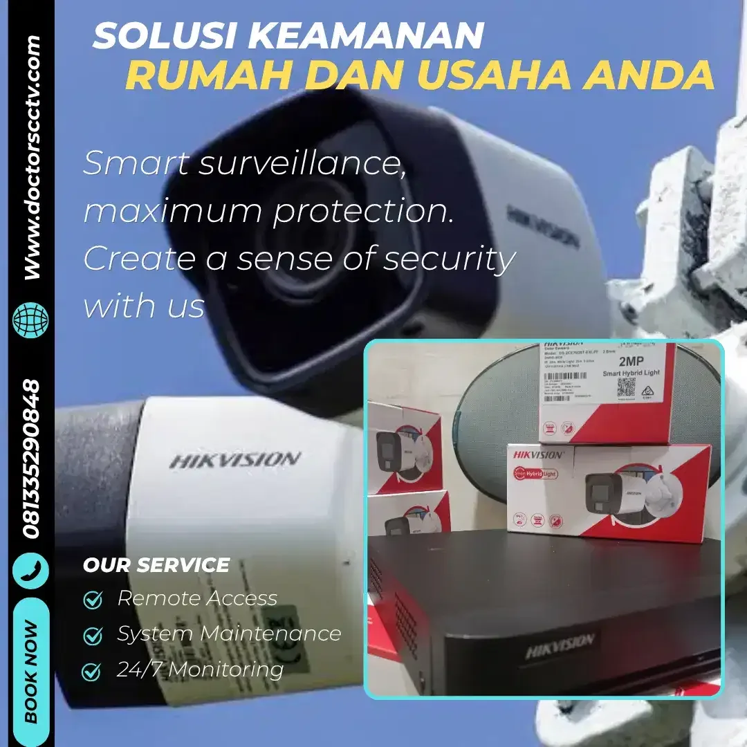 PROMO CCTV MURAH BERKUALITAS, PAKET CCTV 8 KAMERA - Image 4 of 6