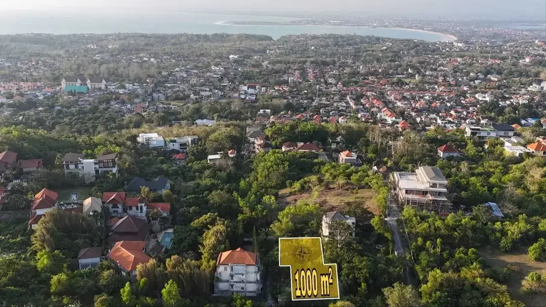 Tanah 1000m2 Strategis Dekat Pantai Balangan Jimbaran - Image 2 of 10