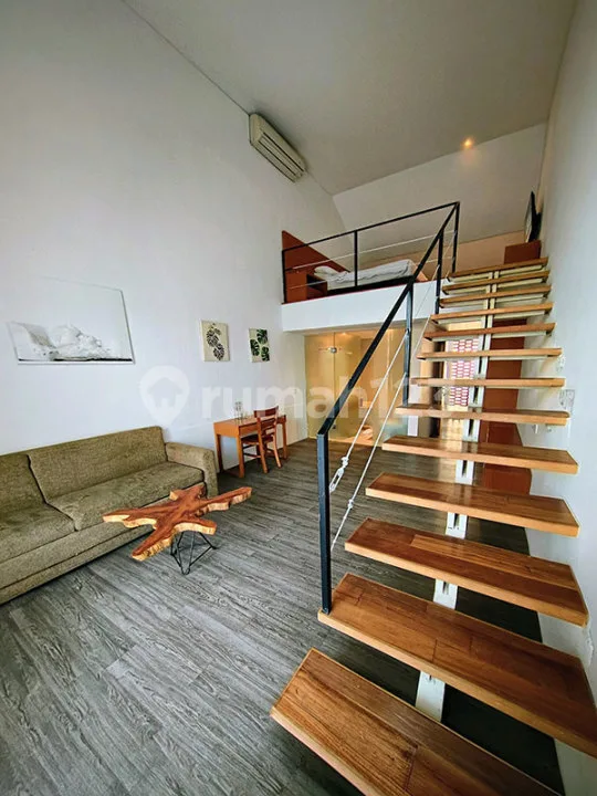 Stylish Mezzanine Apartment For Monthly Rent In Kerobokan Bali - Image 3 of 4