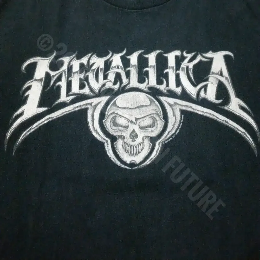 Vintage 2004 T-shirt Long Sleeve Band Metallica - Skull & Ninja Stars - Image 2 of 6