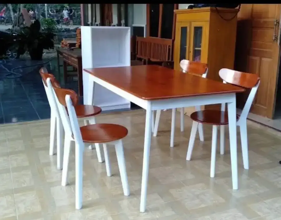 Set kursi cafe Mahoni - Image 2 of 10