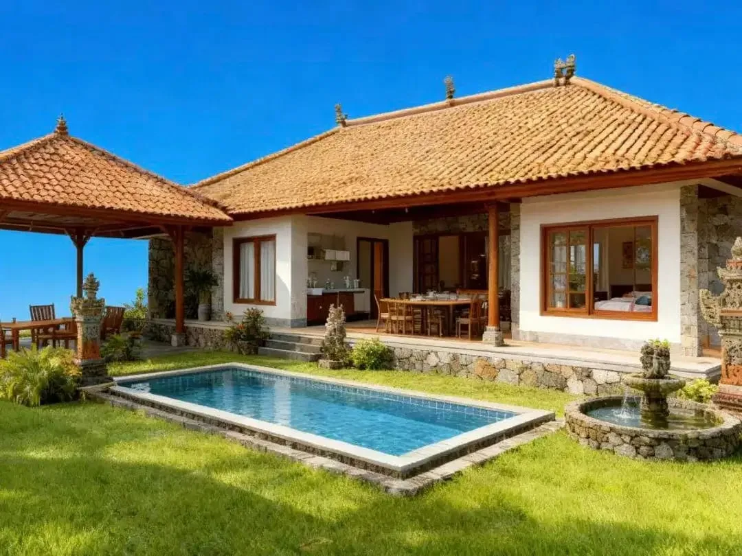 Villa desain tradisional khas Bali, harga paling murah se-Bali hanya 900an JT di Pering dan Saba, Gianyar, Bali dekat Pantai2 - Image 5 of 10