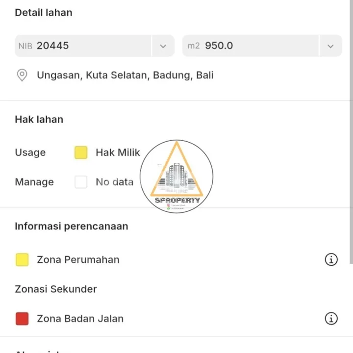 Dijual Cepat Tanah Dekat Pantai Melasti Posisi Hook - Image 2 of 4