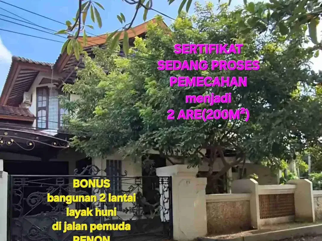 Jual tanah 2are di jl pemuda RENON Denpasar, kawasan elite - Image 2 of 10