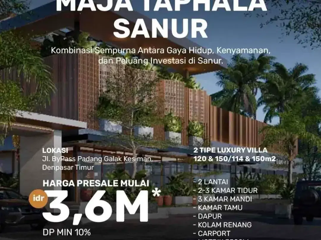 Villa Premium Maja Taphala Sanur - Image 1 of 10