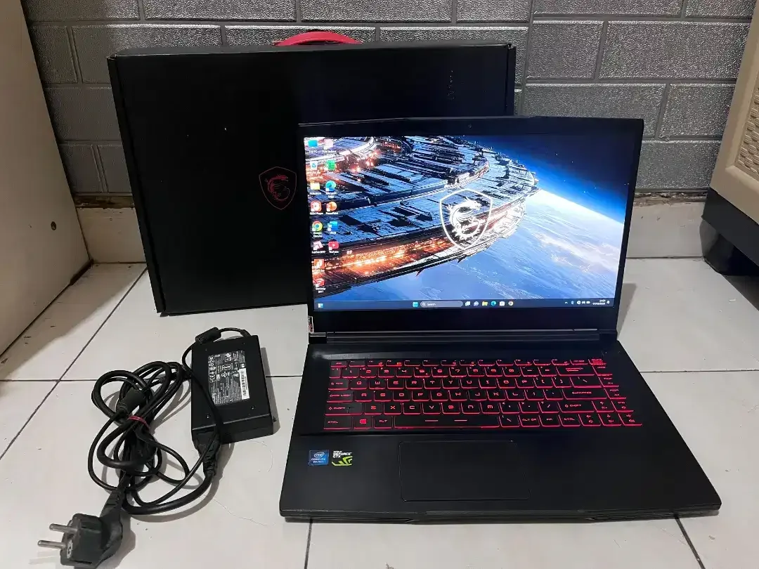 Dijual MSI Gaming GF63 Thin 8RC intel core i7 gen8 ( ram 16/ssd 256 ) - Image 1 of 3