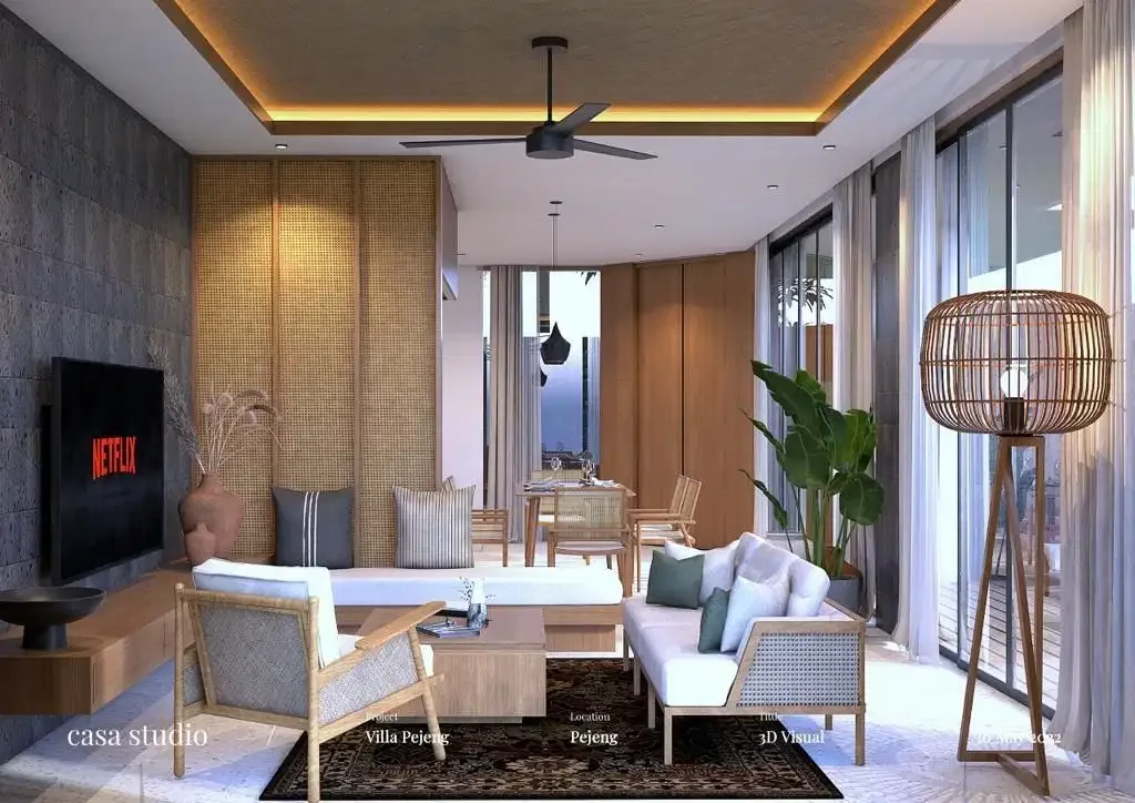 JUAL VILLA BARU UBUD FULLY FURNISHED VIEW SAWAH - Image 2 of 10