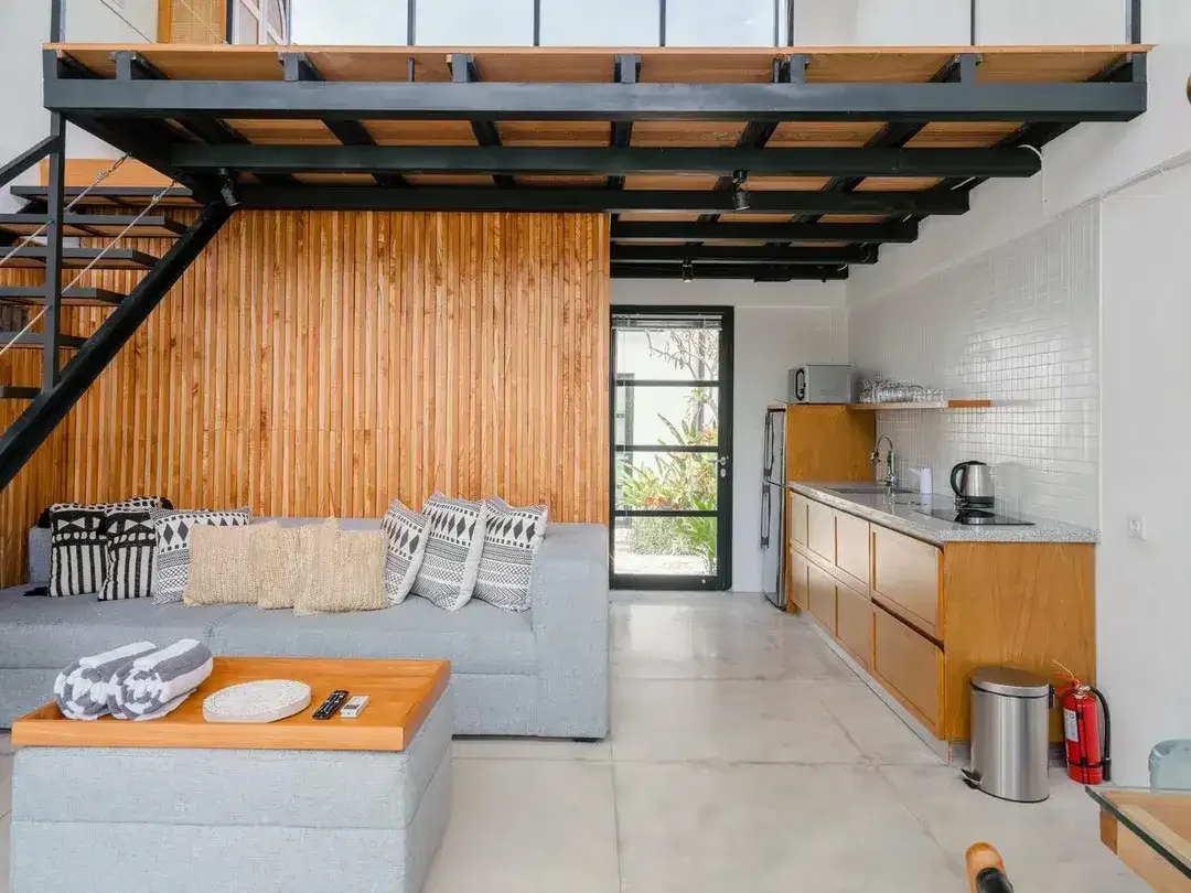 Leasehold - Modern Minimalist Mezzanine Villa with Stunning Pool Area, in Babakan, Canggu, Bali - Image 1 of 10