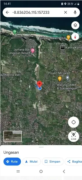 Tanah Murah 1 Hektar Dekat Pantai Ungasan - Image 9 of 10