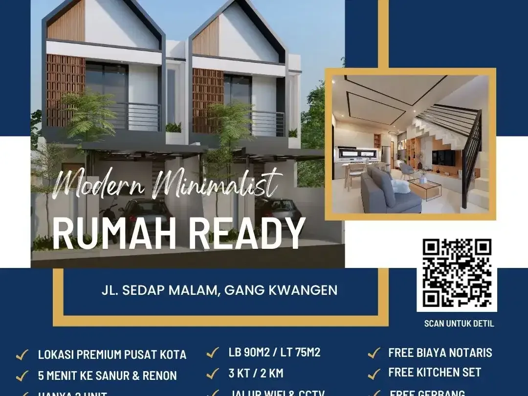 Dijual Sisa 1 Unit Rumah Bangunan Baru Sedap Malam - Image 1 of 3
