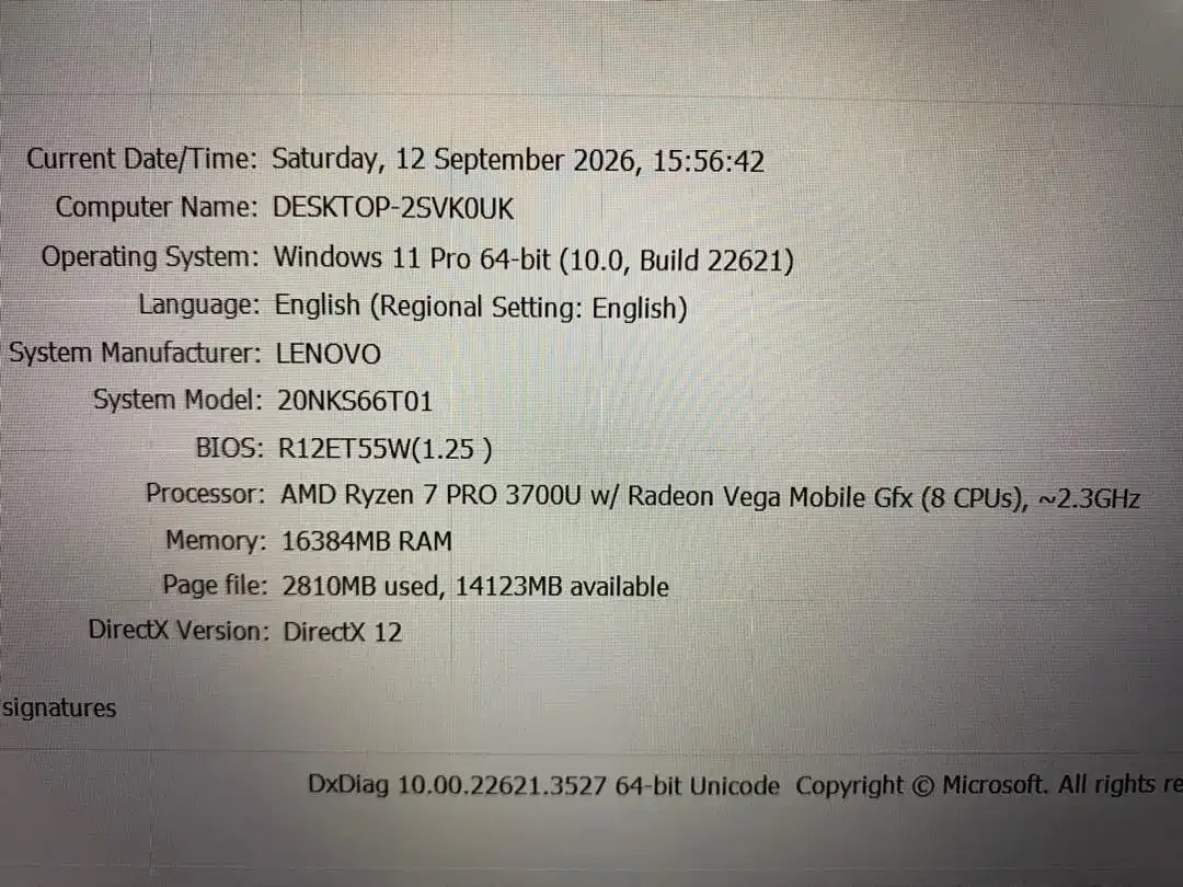 Lenovo ThinkPad T495 Amd Ryzen 7 Pro SSD 256GB Ram 16GB VGA 2GB Touchs - Image 10 of 10