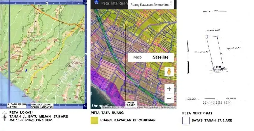 Dijual Tanah Dekat Pantai Lokasi Canggu - Image 2 of 4