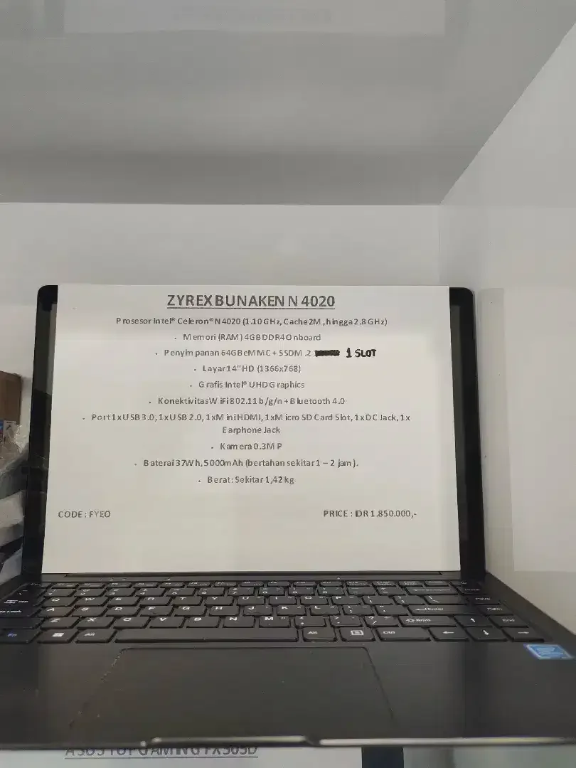 Laptop Bekas Murah - Image 1 of 1