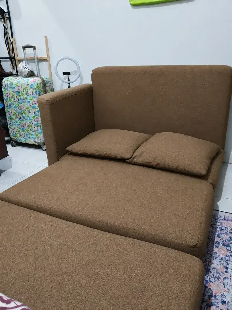 SOFA BED + BONUS 2 BANTAL BESAR + MEJA - Image 4 of 4