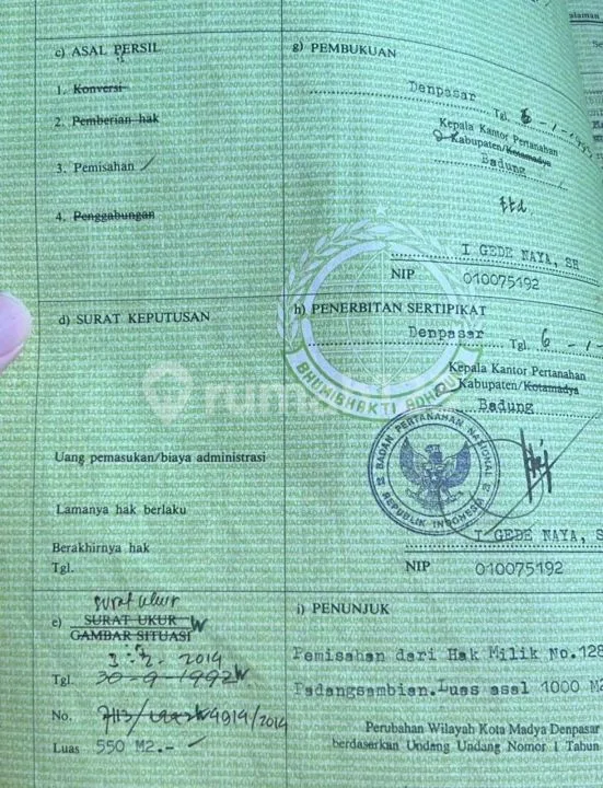 Ruko Jalan Tangkuban Perahu, Denpasar Barat Ruko 2 Lantai - Image 2 of 4