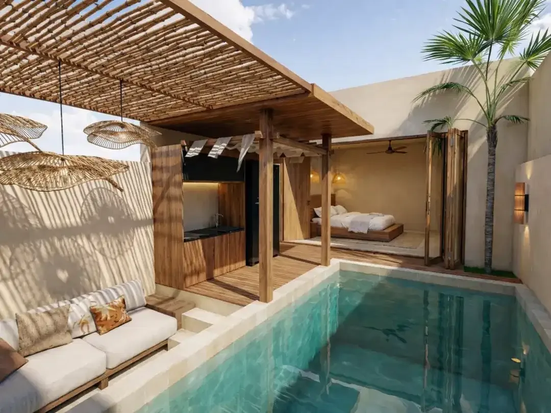 Villa dengan konsep modern Mediterranean di daerah Melasti dekat Ungasan, Badung. - Image 4 of 8
