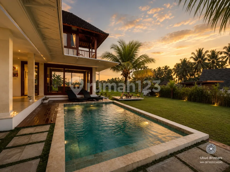 Dijual Villa 2 Lantai View Sawah - Ubud, Gianyar Area Strategis - Image 4 of 4