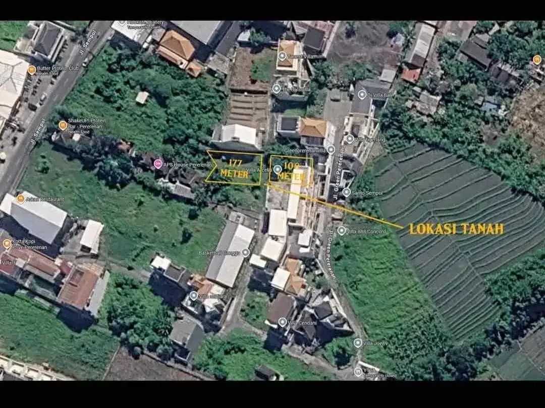 Tanah kosong siap bangun luasan kecil di prerenan - Image 3 of 3