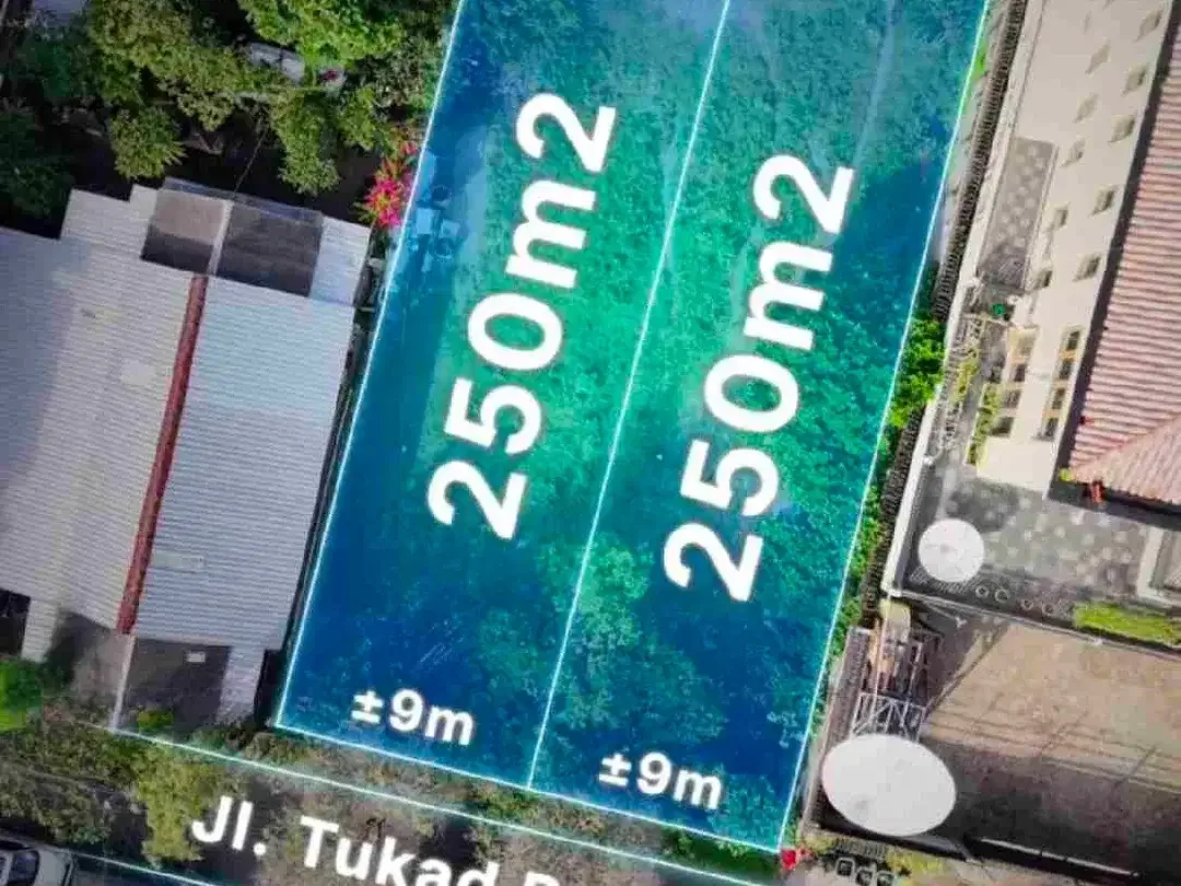 Di jual tanah jalan Tukad Badung , Renon, Denpasar , Bali - Image 2 of 3