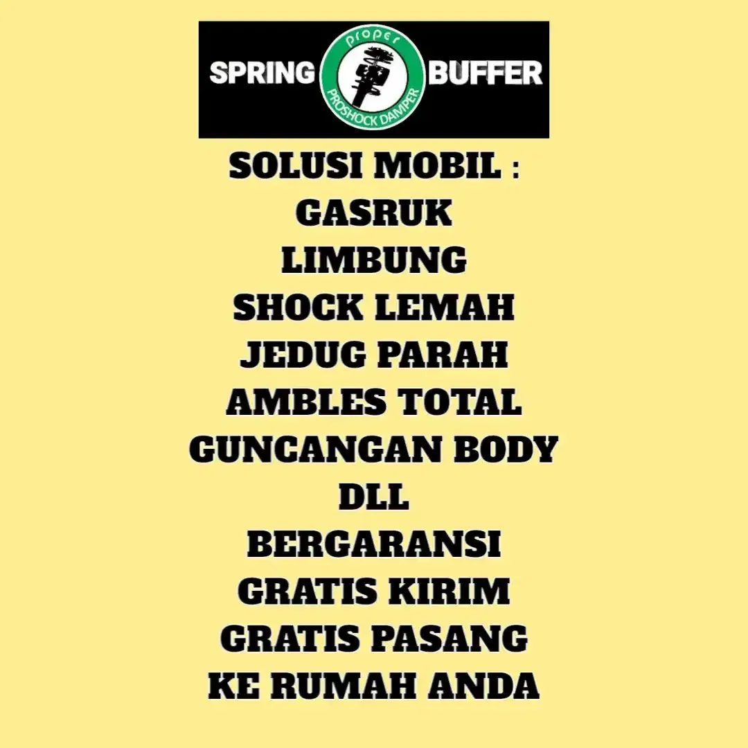 KARET SPRING BUFFER/DUMPER STABILIZER PEREDAM GUNCANGAN SUSPENSI MOBIL - Image 2 of 8