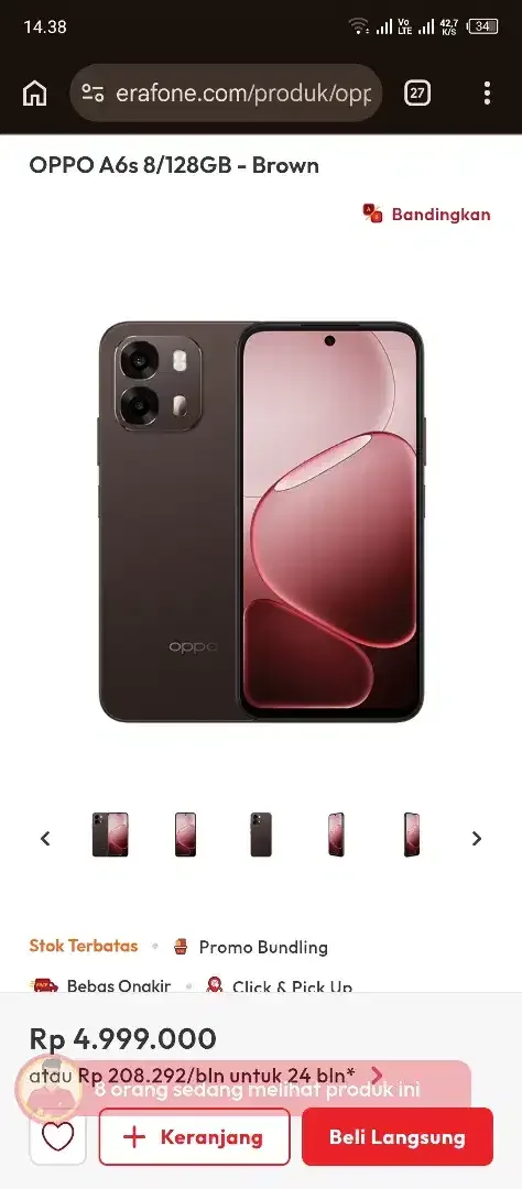 Oppo A6s 8/128GB Brown - Image 1 of 1