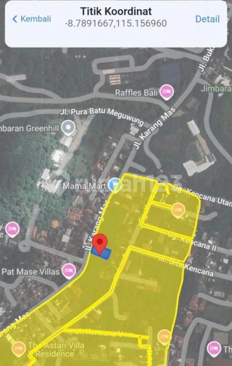 Dijual Tanah Jln. Raya Utama Karang Mas, Hanya 500 Meter Dari Four Season Hotel & Resort - Image 4 of 4