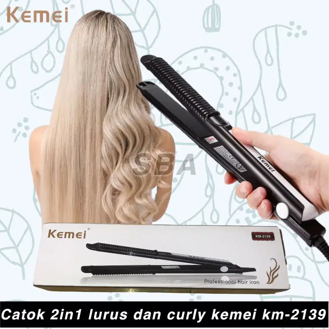 Kemei original catok rambut 2 in 1 baru - Image 1 of 1