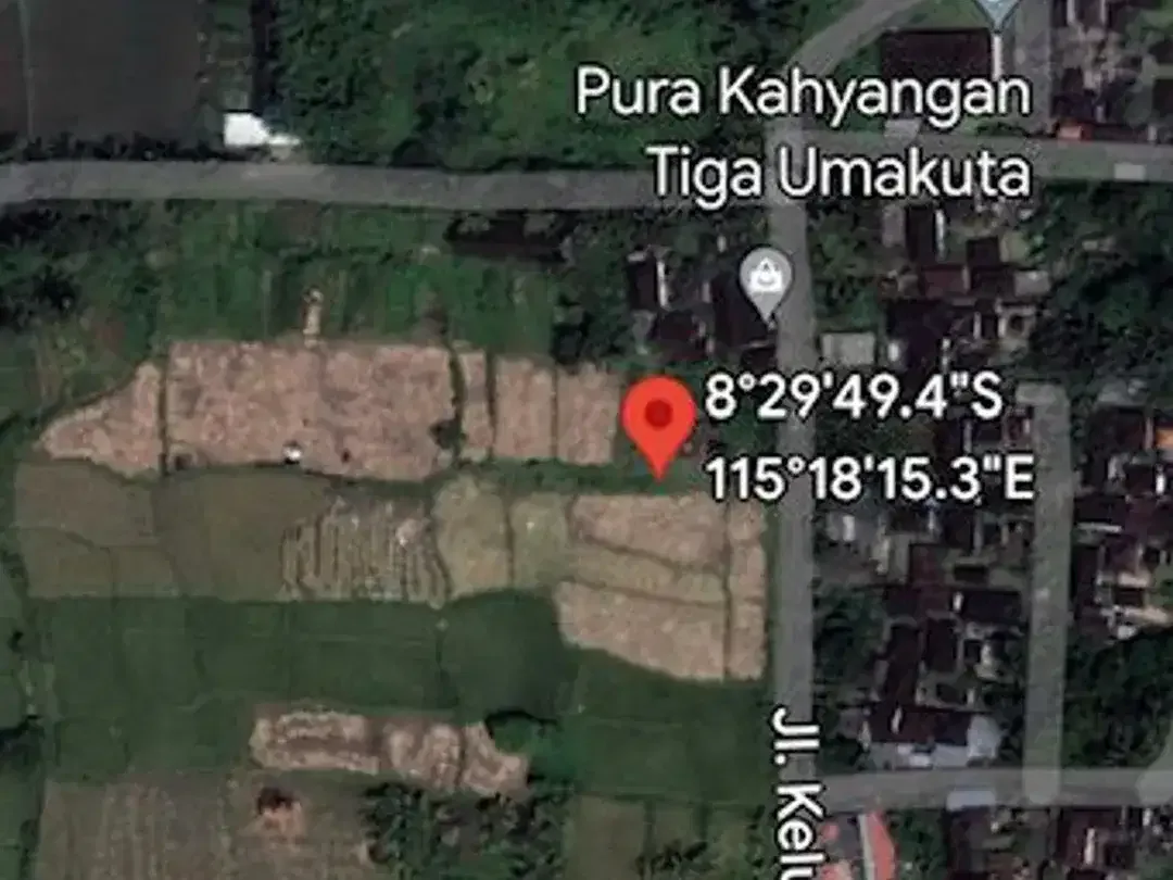 Tanah Murah Dekat Ubud View Sawah Luas 28,2 Are Cocok Villa di Pejeng, Gianyar - Image 10 of 10