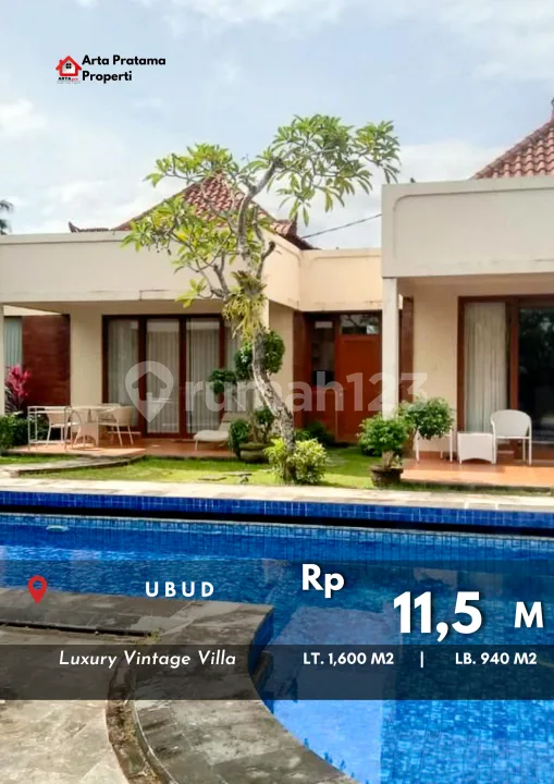 Rumah 4 Lantai Bagus Unfurnished SHM di Ubud, Gianyar - Image 1 of 4