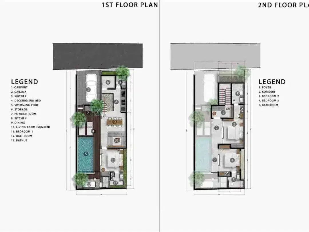 Villa Modern Tropical Semi Furnished, Lokasi Strategis di Cepaka, Munggu dekat Canggu - Image 3 of 10