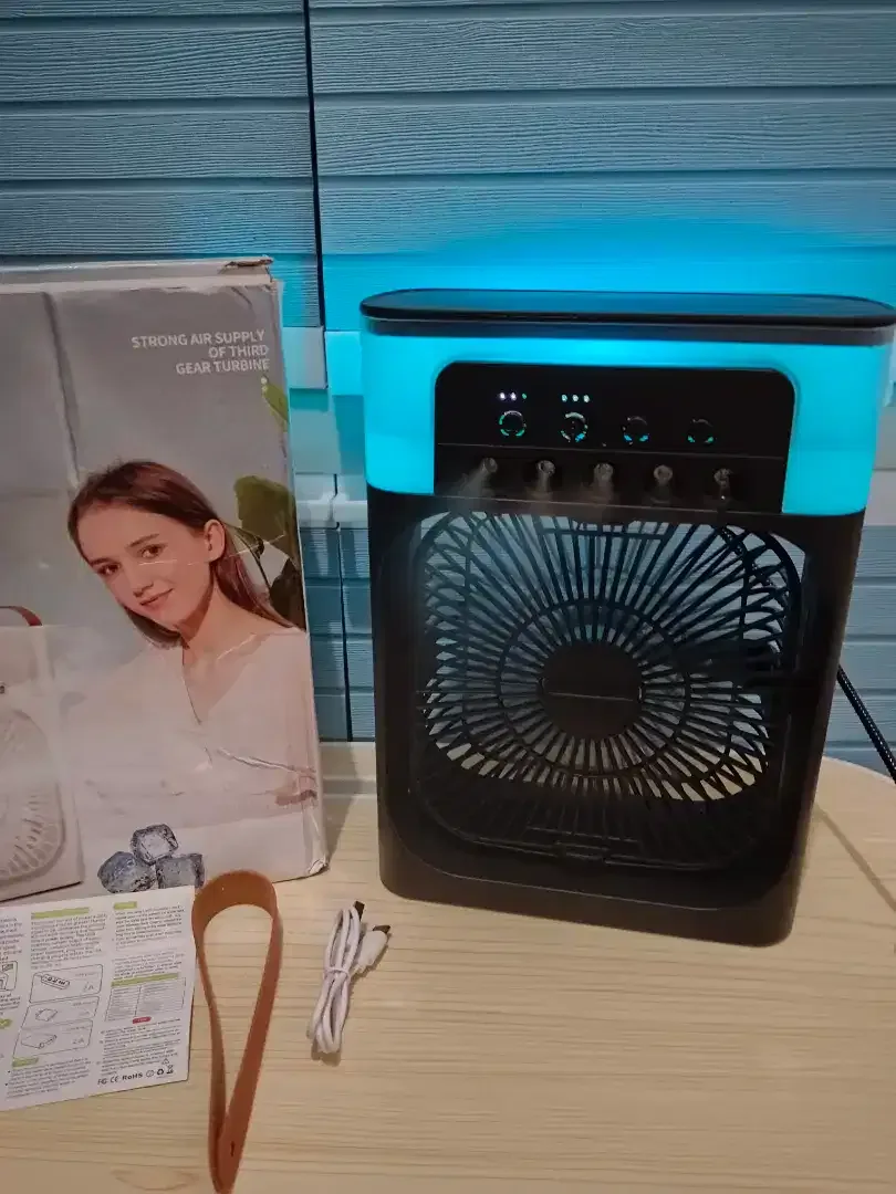 100rb BARU-Kipas Mini Ac Portable Air Cooler Fan 10W Uk. 21x9x26cm - Image 8 of 10