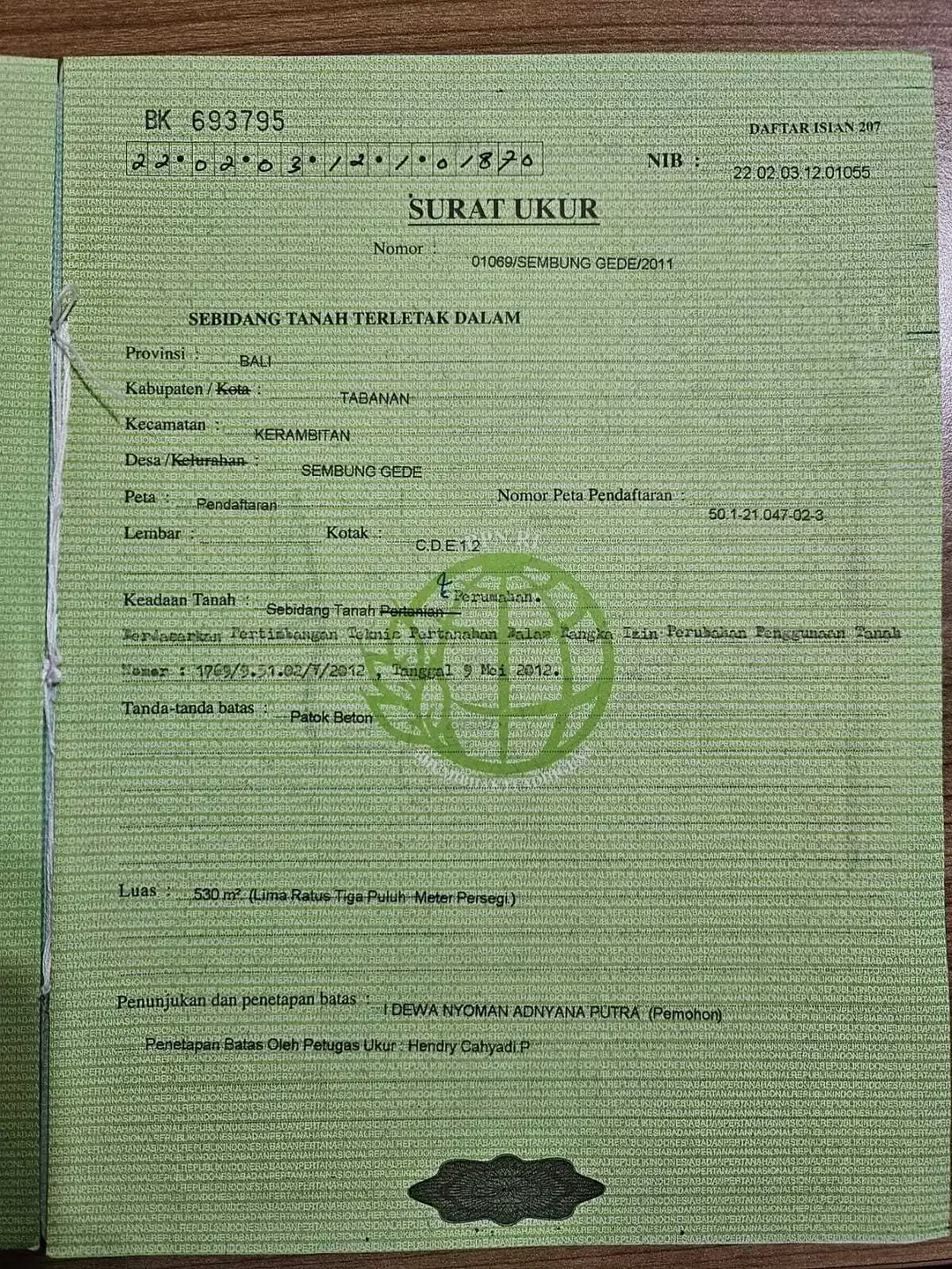 DIJUAL TANAH DI TABANAN KERAMBITAN JALAN RAYA DENPASAR -GILIMANUK TABANAN BALI - Image 5 of 5