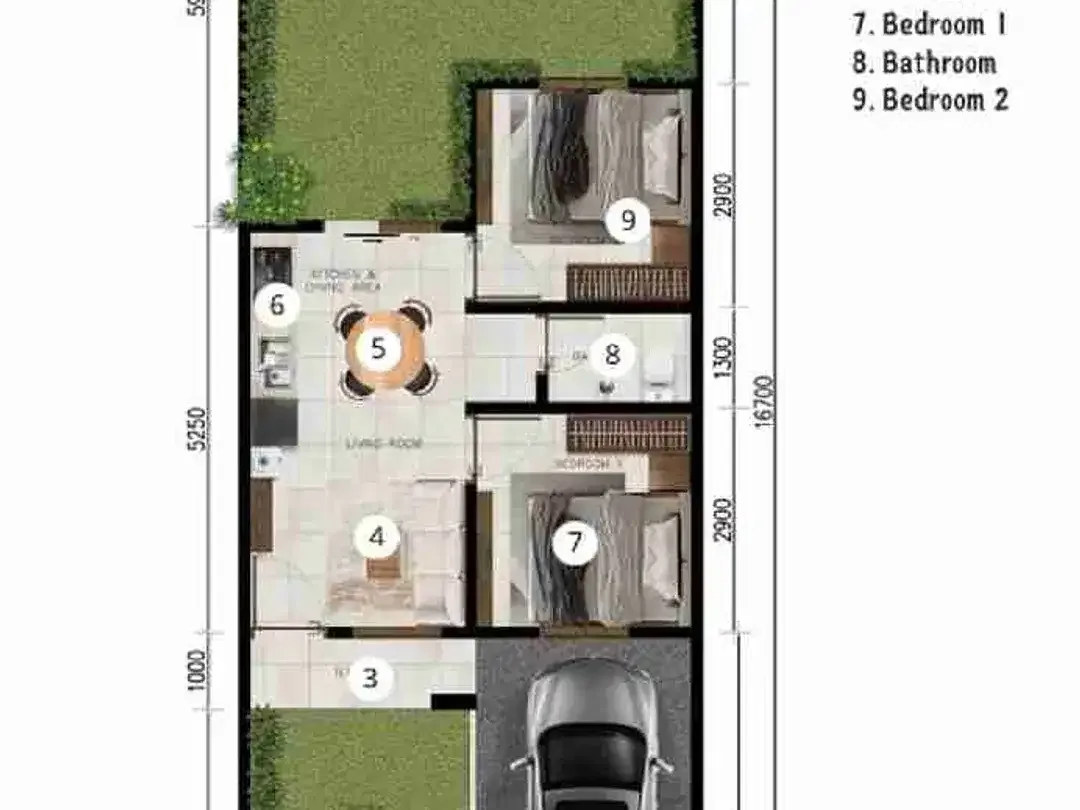 DIJUAL RUMAH INDEN DI NUSA DUA DENGAN HARGA MULAI 930 JUTAAN - Image 6 of 7