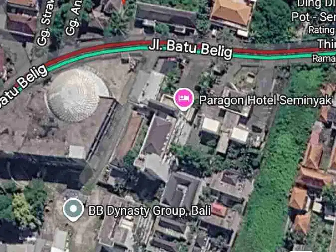 DIJUAL TANAH LUAS 9 ARE DI JALAN RAYA BATUBELIG SEMINYAK KUTA BADUNG - Image 9 of 9