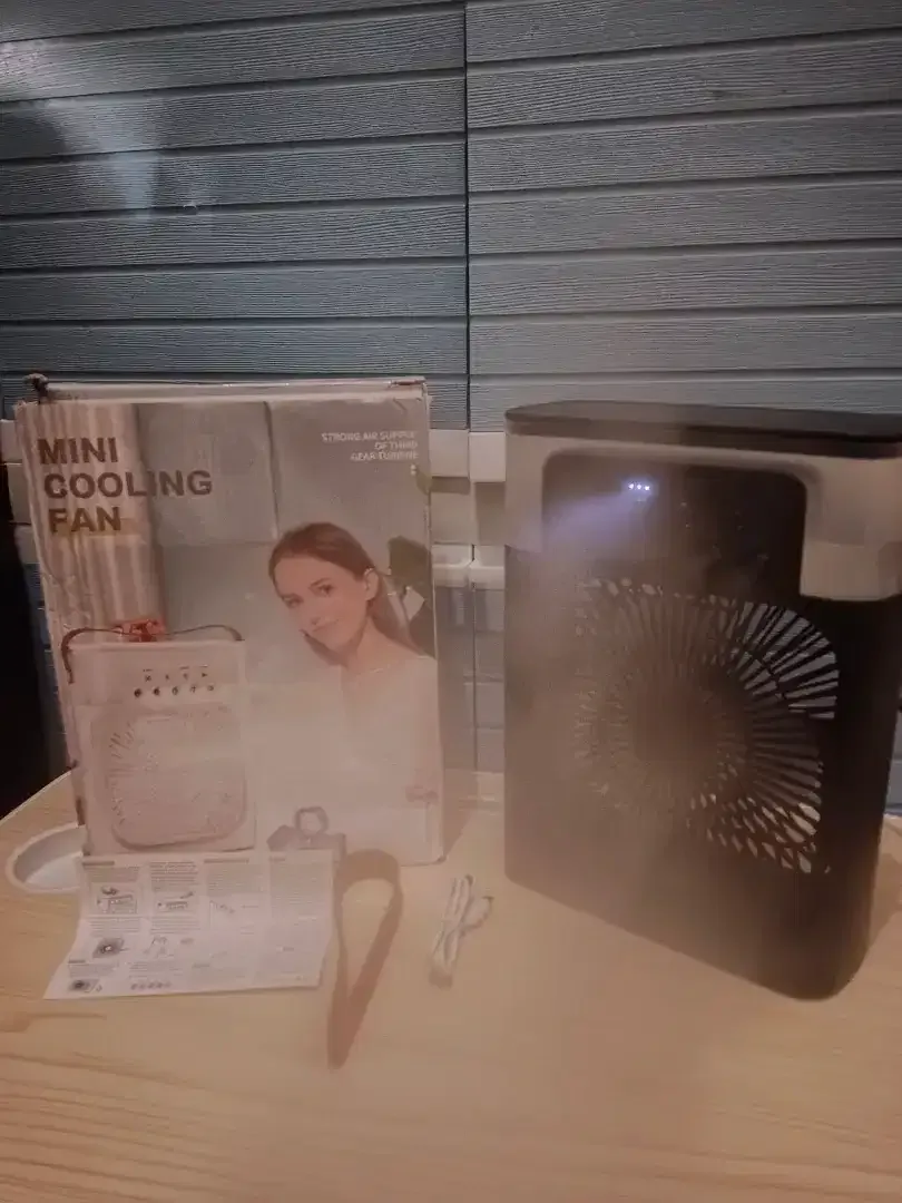 100rb BARU-Kipas Mini Ac Portable Air Cooler Fan 10W Uk. 21x9x26cm - Image 5 of 10