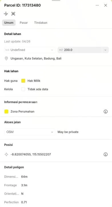Tanah Plot Kecil Ungasan #Tj6436 - Image 3 of 4