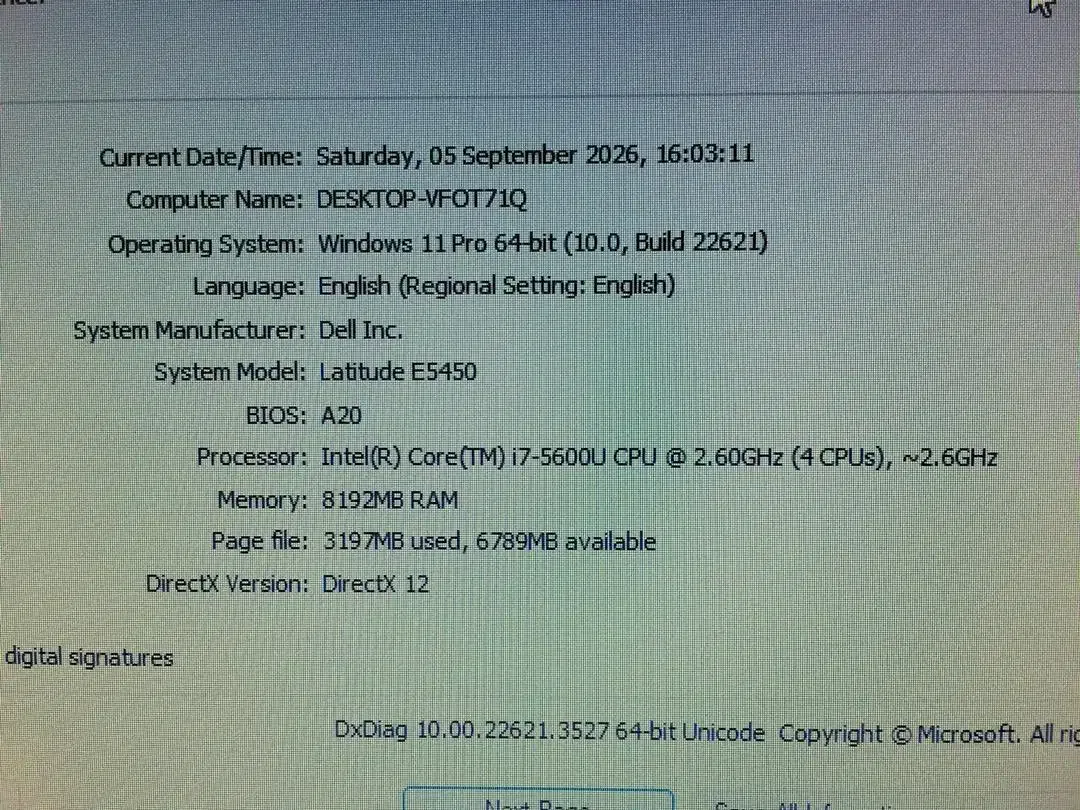 DELL Latitude E5450 Core i7 Ram 8GB SSD 256GB VGA Nvidia 2GB Mulus - Image 10 of 10
