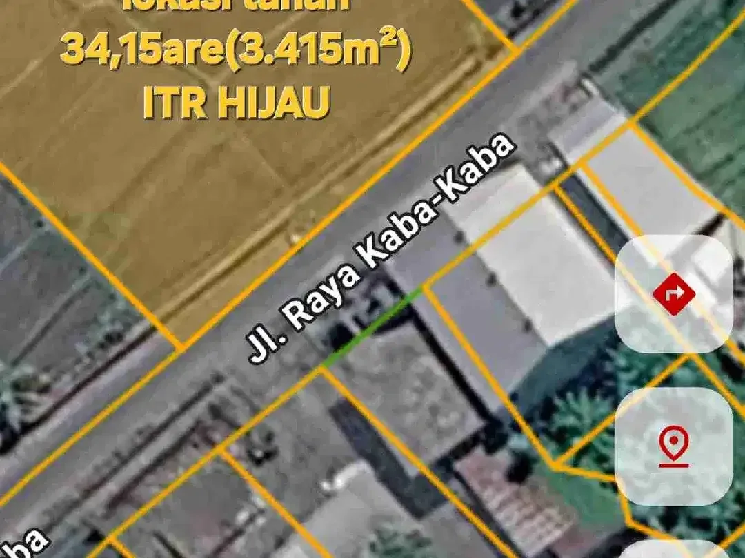 Jual Tanah 34,15are jln raya Kaba Kaba area Munggu Bali - Image 9 of 10