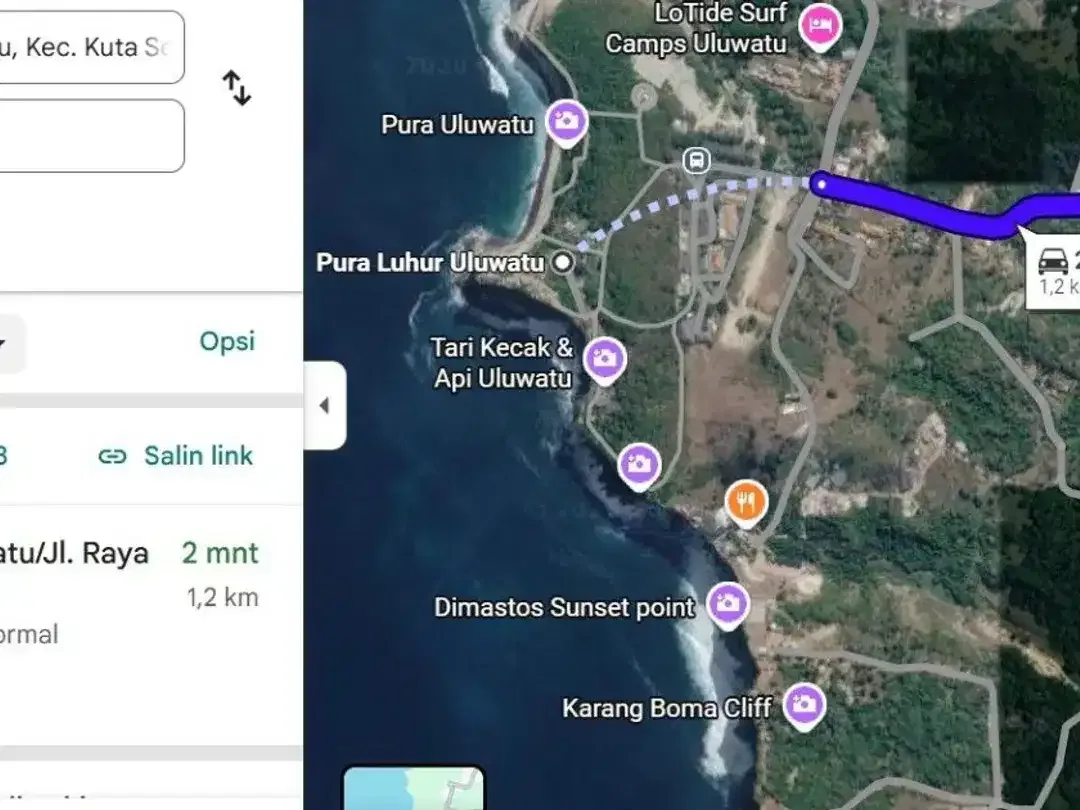 Tanah MURAH Jalan Utama Raya Uluwatu, Nyang-Nyang, Jalur Utama Menuju Uluwatu Temple - Image 7 of 8